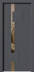 Шумоизоляционная металлическая дверь Color 199933 крашенные по Ral  с зеркалом в Химках