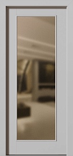 Недорогая одностворчатая железная дверь Trend 197947 с зеркалом в Химках