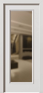 Одностворчатая входная дверь Next 305931 в квартиру с зеркалом в Химках