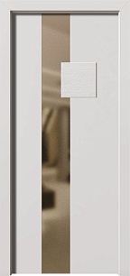 Светлая недорогая входная дверь Next 197009 в многоквартирный дом в Химках