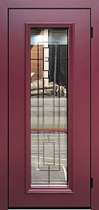 Металлическая дверь Next 234528 в загородный дом (бежевая) МДФ в Химках