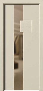 Взломостойкие окрашенная входная дверь Trend 197737 с зеркалом в Химках