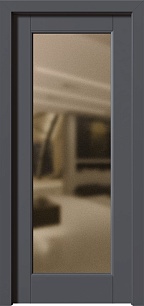 Недорогая одностворчатая металлическая дверь Trend 270143 со стеклом в Химках