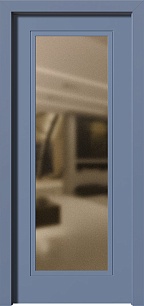 Взломостойкие окрашенная дверь Trend 300137 со стеклом в Химках