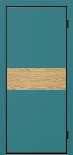 Ламинированная железная дверь Next 199384 (синяя) в многоквартирный дом в Химках