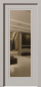 Одностворчатая входная дверь Trend 304579 в квартиру с зеркалом в Химках