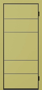 Одностворчатая утепленная стальная дверь Penta 198425 с фрезеровкой в Химках