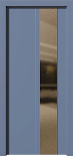 Ламинированная железная дверь Next 199384 (синяя) в многоквартирный дом в Химках