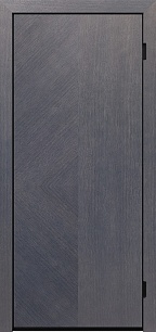 Чёрная недорогая металлическая дверь Next 235225 в многоквартирный дом в Химках