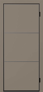 Утепленная окрашенные по NCS стальная дверь Penta 199205 с фрезеровкой в Химках