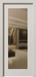 Светлая одностворчатая гладкая входная дверь Next 306134 в Химках