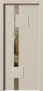 Утепленная окрашенные по NCS стальная дверь Penta 199205 с фрезеровкой в Химках